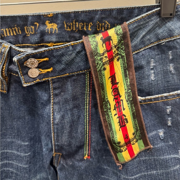 VINTAGE Y2K LAMB Distressed straight leg jeans - Picture 2 of 10